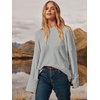 image:imageANRABESS Womens Oversized Sweaters 2026 Long Sleeve Fuzzy Knit Casual Chunky Pullover Sweater Fall Outfits ClothesLight Grey