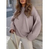 image:imageANRABESS Womens Oversized Sweaters 2026 Long Sleeve Fuzzy Knit Casual Chunky Pullover Sweater Fall Outfits ClothesLight Purple