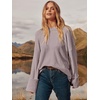 image:imageANRABESS Womens Oversized Sweaters 2026 Long Sleeve Fuzzy Knit Casual Chunky Pullover Sweater Fall Outfits ClothesLight Purple