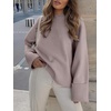 image:imageANRABESS Womens Oversized Sweaters 2026 Long Sleeve Fuzzy Knit Casual Chunky Pullover Sweater Fall Outfits ClothesLight Purple