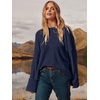 image:imageANRABESS Womens Oversized Sweaters 2026 Long Sleeve Fuzzy Knit Casual Chunky Pullover Sweater Fall Outfits ClothesNavy Blue