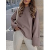 image:imageANRABESS Womens Oversized Sweaters 2026 Long Sleeve Fuzzy Knit Casual Chunky Pullover Sweater Fall Outfits ClothesNutmeg