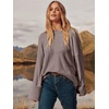 image:imageANRABESS Womens Oversized Sweaters 2026 Long Sleeve Fuzzy Knit Casual Chunky Pullover Sweater Fall Outfits ClothesNutmeg