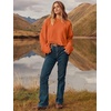 image:imageANRABESS Womens Oversized Sweaters 2026 Long Sleeve Fuzzy Knit Casual Chunky Pullover Sweater Fall Outfits ClothesOrange