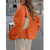 image:imageANRABESS Womens Oversized Sweaters 2026 Long Sleeve Fuzzy Knit Casual Chunky Pullover Sweater Fall Outfits ClothesOrange