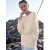 image:imageANRABESS Womens Oversized Sweaters 2026 Long Sleeve Fuzzy Knit Casual Chunky Pullover Sweater Fall Outfits ClothesParchment