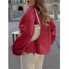 image:imageANRABESS Womens Oversized Sweaters 2026 Long Sleeve Fuzzy Knit Casual Chunky Pullover Sweater Fall Outfits ClothesRed