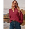 image:imageANRABESS Womens Oversized Sweaters 2026 Long Sleeve Fuzzy Knit Casual Chunky Pullover Sweater Fall Outfits ClothesRed
