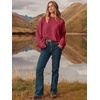 image:imageANRABESS Womens Oversized Sweaters 2026 Long Sleeve Fuzzy Knit Casual Chunky Pullover Sweater Fall Outfits ClothesRed