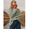 image:imageANRABESS Womens Oversized Sweaters 2026 Long Sleeve Fuzzy Knit Casual Chunky Pullover Sweater Fall Outfits ClothesSage Green