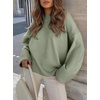 image:imageANRABESS Womens Oversized Sweaters 2026 Long Sleeve Fuzzy Knit Casual Chunky Pullover Sweater Fall Outfits ClothesSage Green