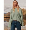 image:imageANRABESS Womens Oversized Sweaters 2026 Long Sleeve Fuzzy Knit Casual Chunky Pullover Sweater Fall Outfits ClothesSage Green
