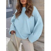 image:imageANRABESS Womens Oversized Sweaters 2026 Long Sleeve Fuzzy Knit Casual Chunky Pullover Sweater Fall Outfits ClothesSky Blue