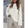 image:imageANRABESS Womens Oversized Sweaters 2026 Long Sleeve Fuzzy Knit Casual Chunky Pullover Sweater Fall Outfits ClothesWhite
