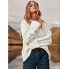 image:imageANRABESS Womens Oversized Sweaters 2026 Long Sleeve Fuzzy Knit Casual Chunky Pullover Sweater Fall Outfits ClothesWhite