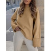 image:imageANRABESS Womens Oversized Sweaters 2026 Long Sleeve Fuzzy Knit Casual Chunky Pullover Sweater Fall Outfits ClothesYellow Brown