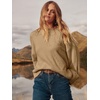image:imageANRABESS Womens Oversized Sweaters 2026 Long Sleeve Fuzzy Knit Casual Chunky Pullover Sweater Fall Outfits ClothesYellow Brown