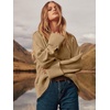 image:imageANRABESS Womens Oversized Sweaters 2026 Long Sleeve Fuzzy Knit Casual Chunky Pullover Sweater Fall Outfits ClothesYellow Brown