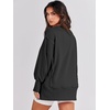 image:imageANRABESS Womens Oversized Sweatshirts Crew Neck Long Sleeve Shirts Casual Loose Slit 2026 Fall Outfits Y2K Teen Girls ClothesBlack