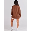 image:imageANRABESS Womens Oversized Sweatshirts Crew Neck Long Sleeve Shirts Casual Loose Slit 2026 Fall Outfits Y2K Teen Girls ClothesCaramel