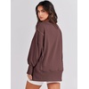image:imageANRABESS Womens Oversized Sweatshirts Crew Neck Long Sleeve Shirts Casual Loose Slit 2026 Fall Outfits Y2K Teen Girls ClothesCoffee