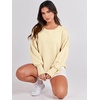 image:imageANRABESS Womens Oversized Sweatshirts Crew Neck Long Sleeve Shirts Casual Loose Slit 2026 Fall Outfits Y2K Teen Girls ClothesCream Yellow