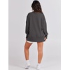 image:imageANRABESS Womens Oversized Sweatshirts Crew Neck Long Sleeve Shirts Casual Loose Slit 2026 Fall Outfits Y2K Teen Girls ClothesDeep Gray