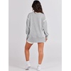 image:imageANRABESS Womens Oversized Sweatshirts Crew Neck Long Sleeve Shirts Casual Loose Slit 2026 Fall Outfits Y2K Teen Girls ClothesGray