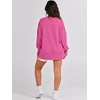 image:imageANRABESS Womens Oversized Sweatshirts Crew Neck Long Sleeve Shirts Casual Loose Slit 2026 Fall Outfits Y2K Teen Girls ClothesHot Pink
