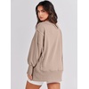 image:imageANRABESS Womens Oversized Sweatshirts Crew Neck Long Sleeve Shirts Casual Loose Slit 2026 Fall Outfits Y2K Teen Girls ClothesKhaki