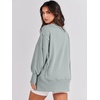 image:imageANRABESS Womens Oversized Sweatshirts Crew Neck Long Sleeve Shirts Casual Loose Slit 2026 Fall Outfits Y2K Teen Girls ClothesLight Green