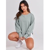 image:imageANRABESS Womens Oversized Sweatshirts Crew Neck Long Sleeve Shirts Casual Loose Slit 2026 Fall Outfits Y2K Teen Girls ClothesLight Green