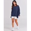 image:imageANRABESS Womens Oversized Sweatshirts Crew Neck Long Sleeve Shirts Casual Loose Slit 2026 Fall Outfits Y2K Teen Girls ClothesNavy Blue