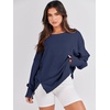 image:imageANRABESS Womens Oversized Sweatshirts Crew Neck Long Sleeve Shirts Casual Loose Slit 2026 Fall Outfits Y2K Teen Girls ClothesNavy Blue