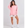 image:imageANRABESS Womens Oversized Sweatshirts Crew Neck Long Sleeve Shirts Casual Loose Slit 2026 Fall Outfits Y2K Teen Girls ClothesPink