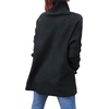 image:imageANRABESS Womens Oversized Turtleneck Batwing Sleeve Spilt Casual Loose Knit Tunic Pullover Sweater Tops 2026 Fall OutfitsBlack