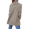 image:imageANRABESS Womens Oversized Turtleneck Batwing Sleeve Spilt Casual Loose Knit Tunic Pullover Sweater Tops 2026 Fall OutfitsGray