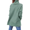 image:imageANRABESS Womens Oversized Turtleneck Batwing Sleeve Spilt Casual Loose Knit Tunic Pullover Sweater Tops 2026 Fall OutfitsGray Green