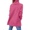 image:imageANRABESS Womens Oversized Turtleneck Batwing Sleeve Spilt Casual Loose Knit Tunic Pullover Sweater Tops 2026 Fall OutfitsHot Pink