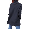 image:imageANRABESS Womens Oversized Turtleneck Batwing Sleeve Spilt Casual Loose Knit Tunic Pullover Sweater Tops 2026 Fall OutfitsNavy Blue