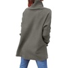 image:imageANRABESS Womens Oversized Turtleneck Batwing Sleeve Spilt Casual Loose Knit Tunic Pullover Sweater Tops 2026 Fall OutfitsOlive