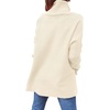 image:imageANRABESS Womens Oversized Turtleneck Batwing Sleeve Spilt Casual Loose Knit Tunic Pullover Sweater Tops 2026 Fall OutfitsParchment Apricot