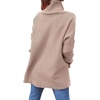 image:imageANRABESS Womens Oversized Turtleneck Batwing Sleeve Spilt Casual Loose Knit Tunic Pullover Sweater Tops 2026 Fall OutfitsPeach Brown Khaki