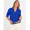 image:imageANRABESS Womens Polo V Neck Long Sleeve Sweaters Lightweight Dressy Casual Business Basic Knit Pullover Top 2026 Fall Outfits Royal Blue XSmall