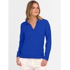 image:imageANRABESS Womens Polo V Neck Long Sleeve Sweaters Lightweight Dressy Casual Business Basic Knit Pullover Top 2026 Fall Outfits Royal Blue XSmall