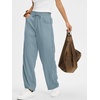 image:imageANRABESS Womens Striped Barrel Casual Pants 2026 Trendy Summer Elastic Drawstring Baggy Lounge Wide Leg Trousers with PocketsDusty Blue White Stripe