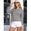image:imageANRABESS Womens Striped Sweaters Long Sleeve Top Crewneck Color Block Casual Loose Knitted Pullover Shirts 2026 Fall OutfitsBlack White Apricot