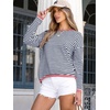 image:imageANRABESS Womens Striped Sweaters Long Sleeve Top Crewneck Color Block Casual Loose Knitted Pullover Shirts 2026 Fall OutfitsBlue White Pink