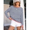 image:imageANRABESS Womens Striped Sweaters Long Sleeve Top Crewneck Color Block Casual Loose Knitted Pullover Shirts 2026 Fall OutfitsBlue White Pink