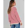 image:imageANRABESS Womens Striped Sweaters Long Sleeve Top Crewneck Color Block Casual Loose Knitted Pullover Shirts 2026 Fall OutfitsRed White Apricot